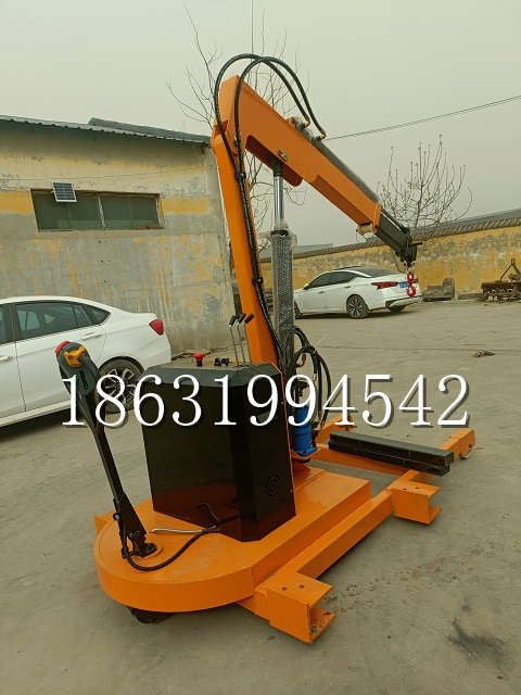 竞秀区自卸车厢随车吊 自制轮式四不像起重机 四驱平板吊 5吨 贵盛